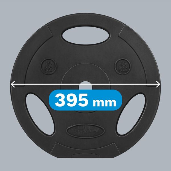 Rebel Zestaw obciążeń bitumicznych 2x15kg, otwór 31mm, talerz z uchwytami, REBEL ACTIVE