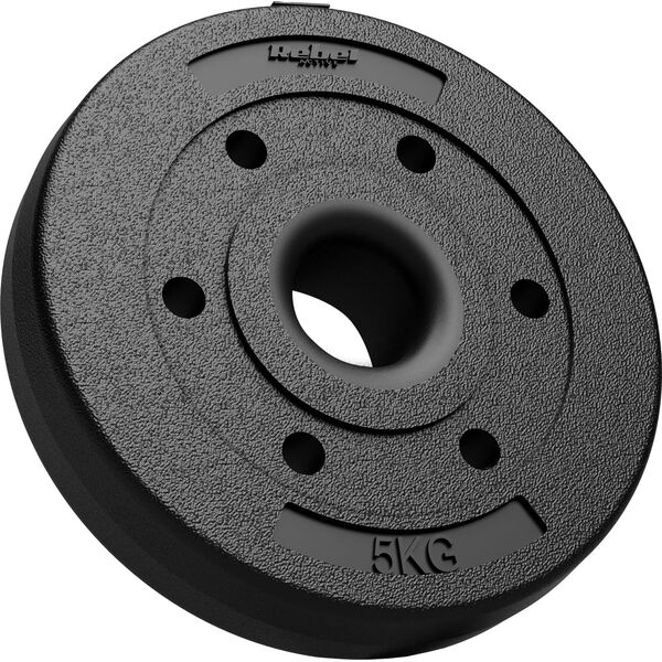 Rebel Zestaw obciążeń bitumicznych 4x5kg, otwór 51mm - do sztang olimpijskich, REBEL ACTIVE