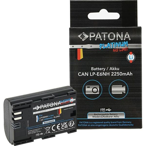 Akumulator Patona Akumulator Patona Platinum LP-E6NH z USB-C do Canona