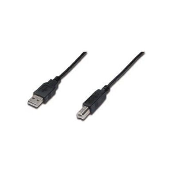 Kabel USB Digitus USB-A - micro-B 1.8 m Czarny (AK-300102-018-S)