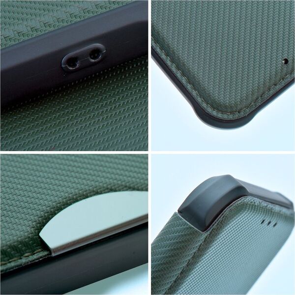 OEM Kabura RAZOR Book do SAMSUNG S23 ciemnozielony