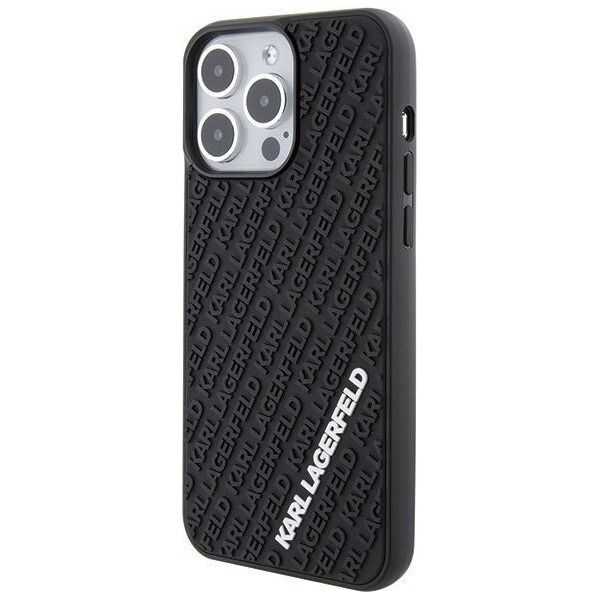 Karl Lagerfeld Karl Lagerfeld KLHCP15X3DMKRLK iPhone 15 Pro Max 6.7" czarny/black hardcase 3D Rubber Multi Logo