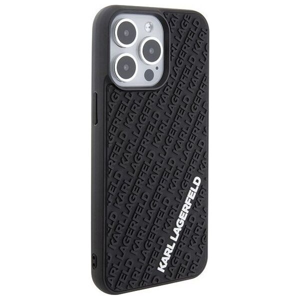 Karl Lagerfeld Karl Lagerfeld KLHCP15X3DMKRLK iPhone 15 Pro Max 6.7" czarny/black hardcase 3D Rubber Multi Logo