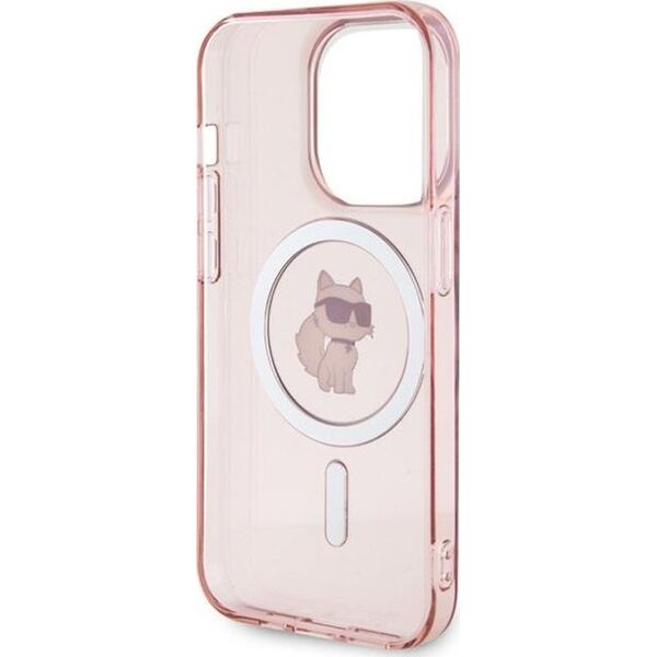 Karl Lagerfeld Karl Lagerfeld KLHMP15XHFCCNOP iPhone 15 Pro Max 6.7" pink/pink hardcase IML Choupette MagSafe