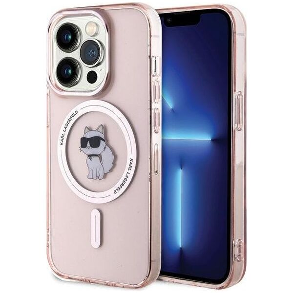 Karl Lagerfeld Karl Lagerfeld KLHMP15LHFCCNOP iPhone 15 Pro 6.1" różowy/pink hardcase IML Choupette MagSafe NoSize