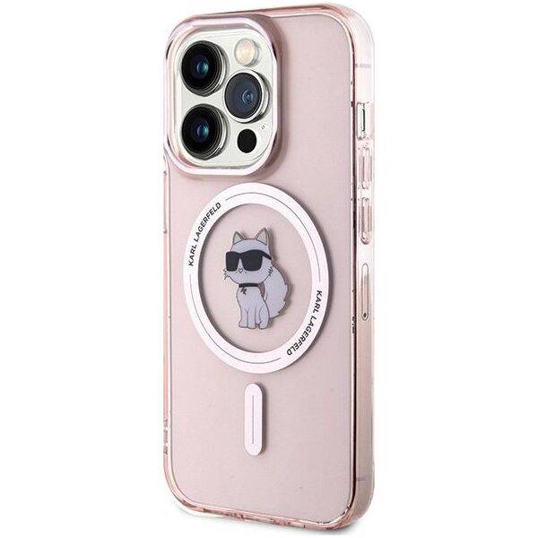 Karl Lagerfeld Karl Lagerfeld KLHMP15LHFCCNOP iPhone 15 Pro 6.1" różowy/pink hardcase IML Choupette MagSafe NoSize