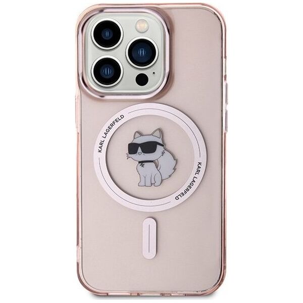 Karl Lagerfeld Karl Lagerfeld KLHMP15LHFCCNOP iPhone 15 Pro 6.1" różowy/pink hardcase IML Choupette MagSafe NoSize
