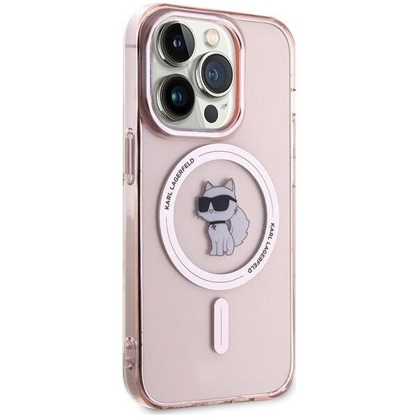Karl Lagerfeld Karl Lagerfeld KLHMP15LHFCCNOP iPhone 15 Pro 6.1" różowy/pink hardcase IML Choupette MagSafe NoSize