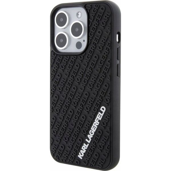Karl Lagerfeld Karl Lagerfeld KLHCP15L3DMKRLK iPhone 15 Pro 6.1" black/black hardcase 3D Rubber Multi Logo