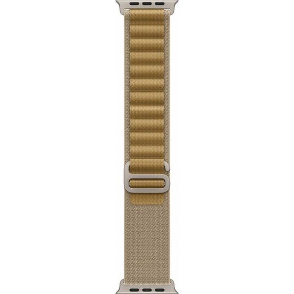 49mm Tan Alpine Loop - Medium - Natural Titanium Finish