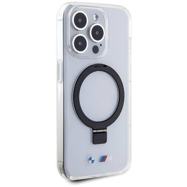 Original Case APPLE IPHONE 15 PRO BMW Hardcase Ring Stand M Collection MagSafe (BMHMP15LURST) transparent 3666339199630