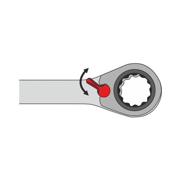 AWTools Klucz płasko-oczkowy z grzechotką 13mm (AW40533)