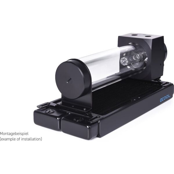 Alphacool Alphacool Core 200 Aurora ARGB Ausgleichbehlter mit VPP Pumpe, Acryl - schwarz