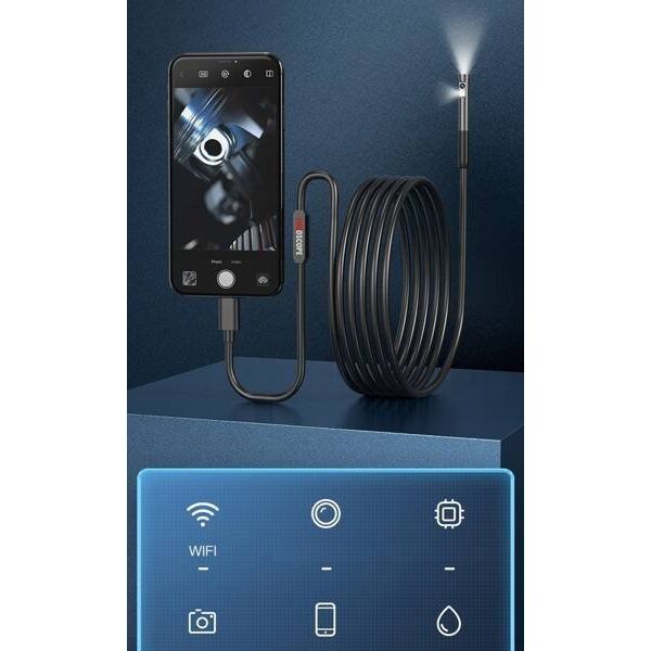 Inskam Kamera INSPEKCYJNA DUO ENDOSKOP 2M 7LED 2xFHD WIFI
