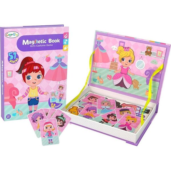 LeanToys Magnetyczna Układanka Książka Przebieralnia Kostiumy