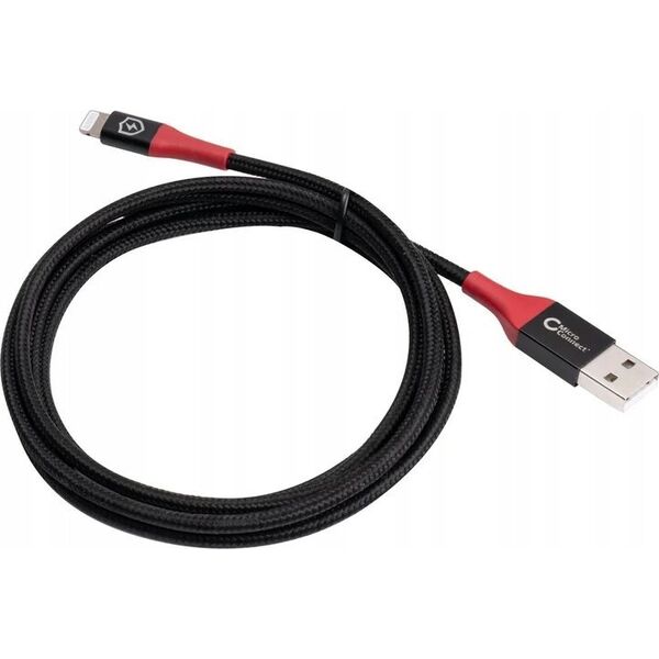 Kabel USB MicroConnect Lightning - USB-A 1.5 m Czarny (Safe Charge USB-A to)