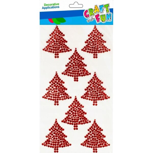 Craft with Fun OZDOBA BN KRYSZTALKI CHOINK SPRZYL 8SZT CF12/144