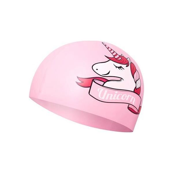 Nils Extreme NQC UNICORN RÓŻOWY DZIECIĘCY CZEPEK SILIKONOWY NILS AQUA