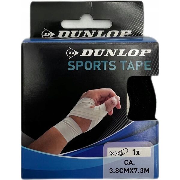 Dunlop TAŚMA TEJP TAPE SPORTOWA KINESIOLOGICZNA 7,3Mx3,8CM DUNLOP CZARNY