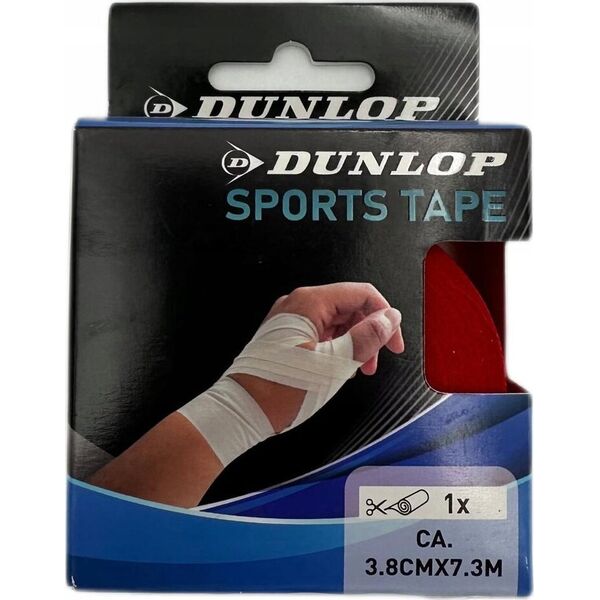 Dunlop TAŚMA TEJP TAPE SPORTOWA KINESIOLOGICZNA 7,3Mx3,8CM DUNLOP CZERWONY