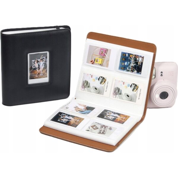 LoveInstant Album Na Zdjęcia 288szt. Do Fuji Instax Canon Xiaomi Polaroid Hp Kodak Zink / Okienko Na Okładce / Brązowy