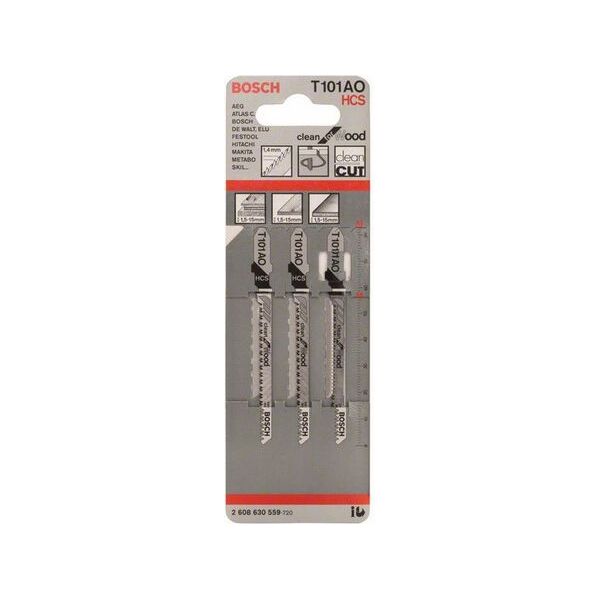 Bosch Brzeszczot do wyrzynarek T 101 AO 83mm 3szt. (2608630559)