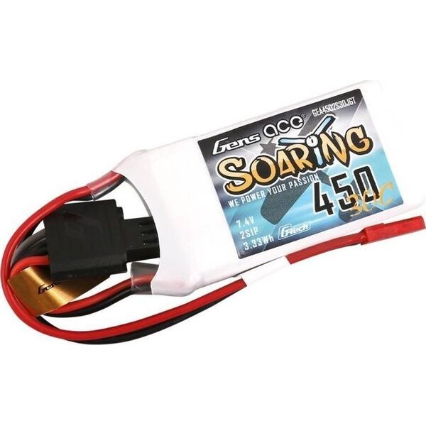 Gens Ace Akumulator Gens ace G-Tech Soaring 450mAh 7,4V 30C 2S1P JST-SYP