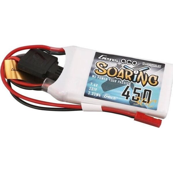 Gens Ace Akumulator Gens ace G-Tech Soaring 450mAh 7,4V 30C 2S1P JST-SYP