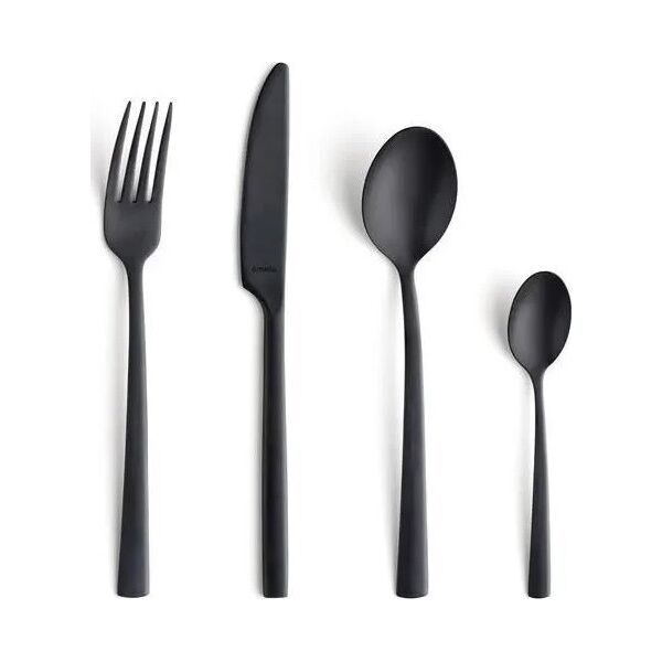 Amefa Manille 9035 - 16-pc set in vintage box - black-stonewash