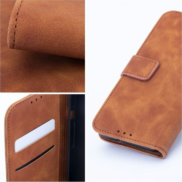 OEM Kabura TENDER Book do SAMSUNG Galaxy S23 brązowy