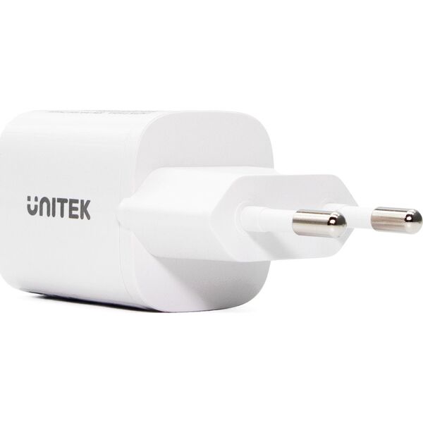Ładowarka Unitek Unitek Ładowarka sieciowa 1x USB-A 1x USB-C QC PC 3.0 33W biała