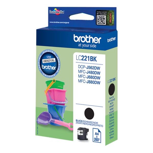 Tusz Brother tusz oryginalny LC-221BK, Black