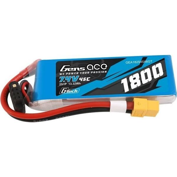 Gens Ace Akumulator GensAce G-Tech LiPo 1800mAh 7.4V 45C 2S1P XT60