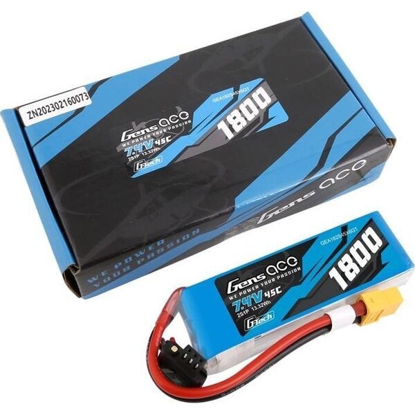 Gens Ace Akumulator GensAce G-Tech LiPo 1800mAh 7.4V 45C 2S1P XT60