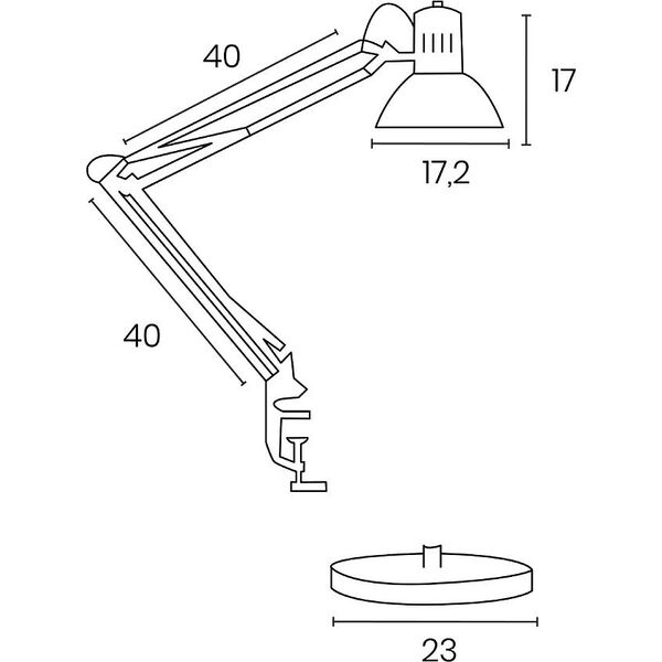 Lampka biurkowa Unilux Lampka na biurko Unilux Baya Bamboo biała