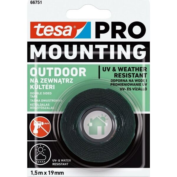 Tesa Taśma montaż.dwustr.pian.na zew.1,5m:19mm (h5575004) pro