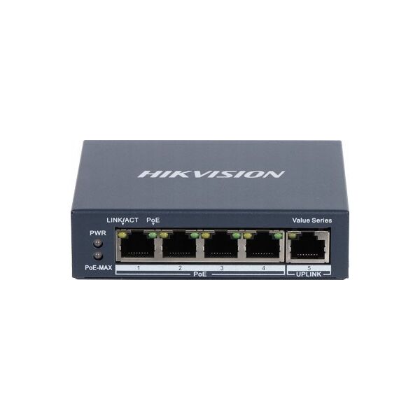 Switch Dahua Technology SWITCH POE DS-3E0505P-E/M 4-PORTOWY Hikvision