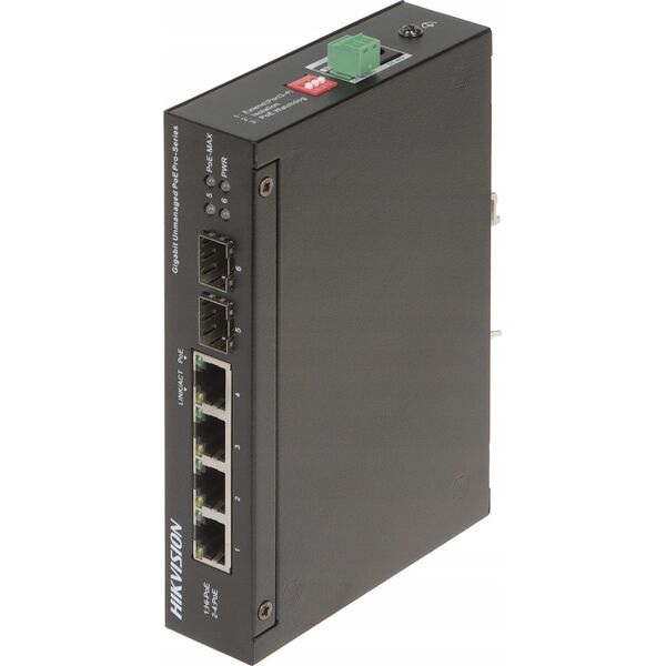 Switch Dahua Technology SWITCH POE DS-3T0506HP-E/HS 4-PORTOWY SFP Hikvision