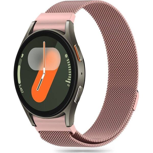 Tech-Protect Pasek do SAMSUNG GALAXY WATCH 4 / 5 / 5 PRO / 6 / 7 / FE Tech-Protect Milaneseband różowe złoto