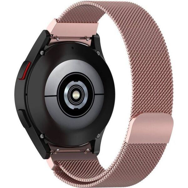 Tech-Protect Pasek do SAMSUNG GALAXY WATCH 4 / 5 / 5 PRO / 6 / 7 / FE Tech-Protect Milaneseband różowe złoto
