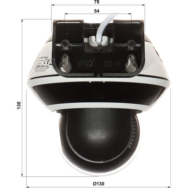 Kamera IP Omega KAMERA IP SZYBKOOBROTOWA ZEWNĘTRZNA OMEGA-50P4-2AP - 5Mpx 3.35... 10mm