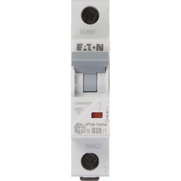 Eaton WYŁĄCZNIK NADPRĄDOWY HN-B20/1 JEDNOFAZOWY 20A TYP B EATON