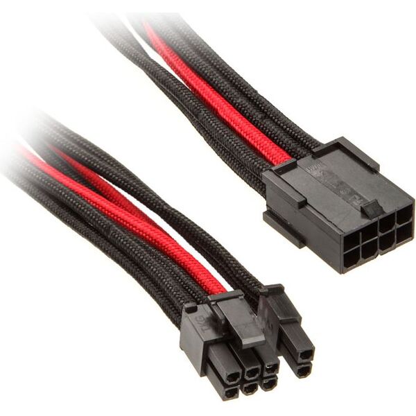 SilverStone PCIe 8-pin - PCIe 8-pin, 0.25m, Czerwony (SST-PP07-PCIBR)