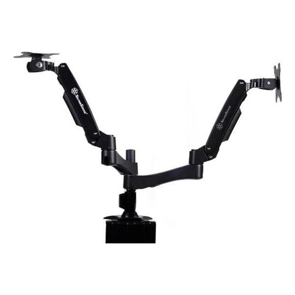 SilverStone Uchwyt biurkowy na 2 monitory do 24" (SST-ARM22BC)