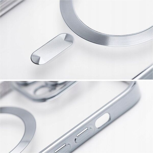 OEM Futerał Electro Mag Cover kompatybilny z MagSafe do SAMSUNG S24 PLUS srebrny