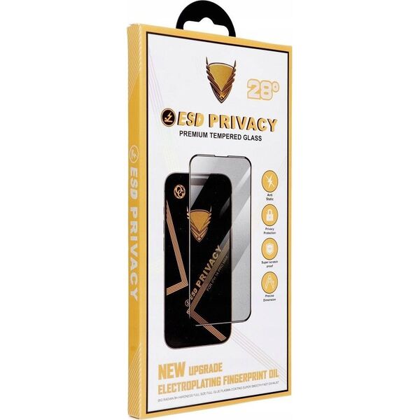 OG Szkło Hartowane OG Premium Privacy Glass - do Iphone 14 Pro czarny