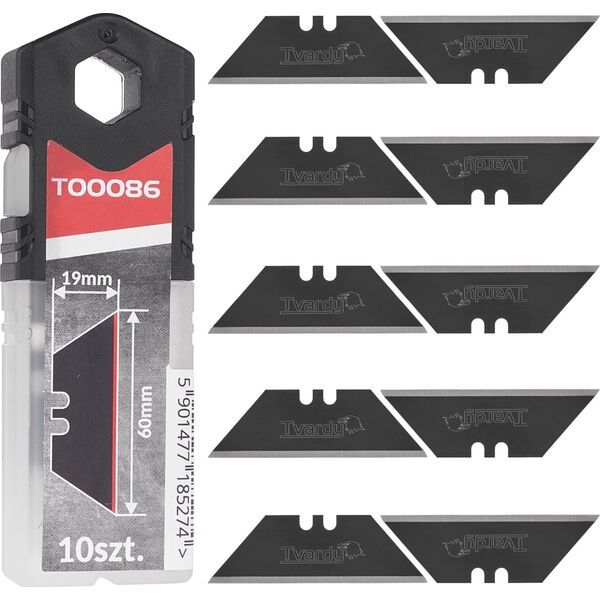 Tvardy Ostrza trapezowe do nożyków 60x19x0.6mm SK2H 10szt.(10/240)