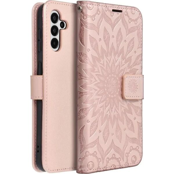 ForCell Kabura Forcell MEZZO Book do SAMSUNG A13 5G mandala złoty róż