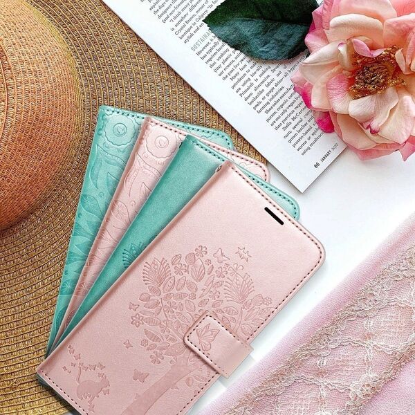 ForCell Kabura Forcell MEZZO Book do SAMSUNG S22 drzewo zielony