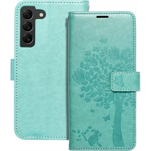 ForCell Kabura Forcell MEZZO Book do SAMSUNG S22 drzewo zielony